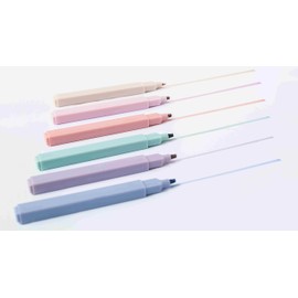 dhaikkkd colorful highlighters stretch 6 pieces stationery office highlighter markers and highlighters markers ​stationery set school assorted colors
