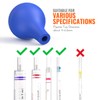 5Pcs Pipette Rubber Bulb Dropper Rubber Caps Laboratory Suction Ball,Pear