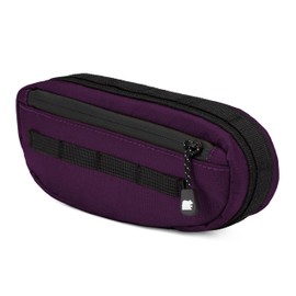 Bike Frame Bag – Waterproof Zippers and Water-Resistant Fabric, Dual Storage Compartments, Adjustable Straps – Fits All Frame Sizes, Perfect for Cycling, Commuting, and Adventure Rides (Purple)