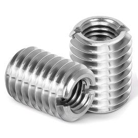 M3-0.5 Female to M5-0.8 Male Threaded Insert Reducing Nut 4mm, Insert Nut Screw Reducer Conversion, Stainless Steel, 10 PCS