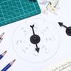SAFIGLE 25pcs Black Plastic Arrow Game Rotating Board Game Accessories