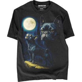 BABATEES French Bulldog Dog Mom & Frenchie Dad Tshirt - for Men & Women Frenchies Pet Owners (US, Alpha, Large, Regular, Regular, French Bulldog D3)