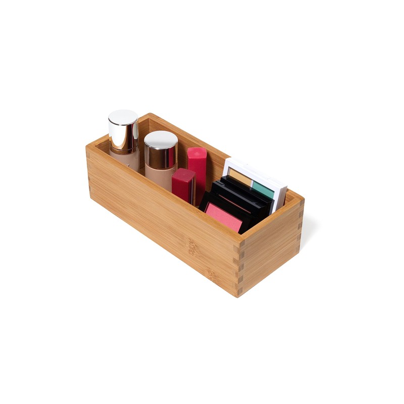Lipper International Bamboo Utensil Holder Storage Box for Cooking Tools,