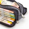 Large Capacity Pencil Case Multi Pocket Double Opening Cute Stationery