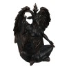 Pagan Occult Sabbatic Goat Idol Baphomet Sitting Meditation Figurine 8"H