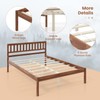 Giantex Wood Full Size Bed Frame with Headboard, Mid Century