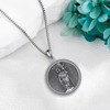 YAFEINI Firefighter Necklace For Men 925 Sterling Silver Saint Florian