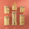 JoyJolt Borosilicate Glass Jars With Bamboo Lids. 6 Pc Set