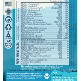 myPEAK Wellness Award-Winning Vegan Multivitamin with ElevATP Ancient Peat Extract, Natural Astaxanthin, Iron, Resveratrol and Alpha GPC, Immunity Booster, All-in-One for Men and Women, 90 Count