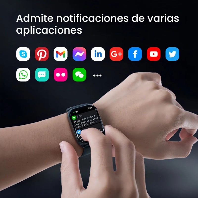 Smartwatch Reloj Inteligente Llamada 1.85'' Filwans Gts Mini Pantalla Mujer