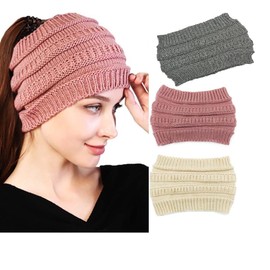 Warm Winter Headbands Knitted Turban Head Wraps, Wide Crochet Stretchy Headbands Soft Stretch Head Scarfts for Women (Style1, One size)