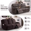 KinCam Recliner Sofa Covers, Stretch Reclining Couch Covers for 3