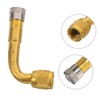 ULTECHNOVO 2PCS Angled Brass Tire Valve Extension Adapter for Quick
