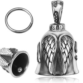 weiclianhp Guardian Bell, Lucky Motorcycle Bell, Biker Bell, Guardian Bell Motorcycle, Biker Bell Motorcycle Bell, Motorcycle Bell for Motorcycle Accessories or Key Chain