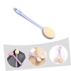 Healvian 2pcs Daily Use Handle Shower Brush Ergonomic Exfoliating Bath