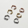 Gold&Deer 14K Goldfield Daily Twisted One-Touch Earrings White Gold /