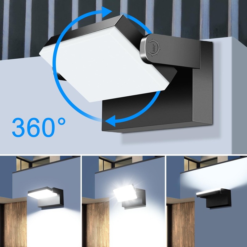 ledmo LED Flood Lights Outdoor 60W - Rotatable 360 Adjustable