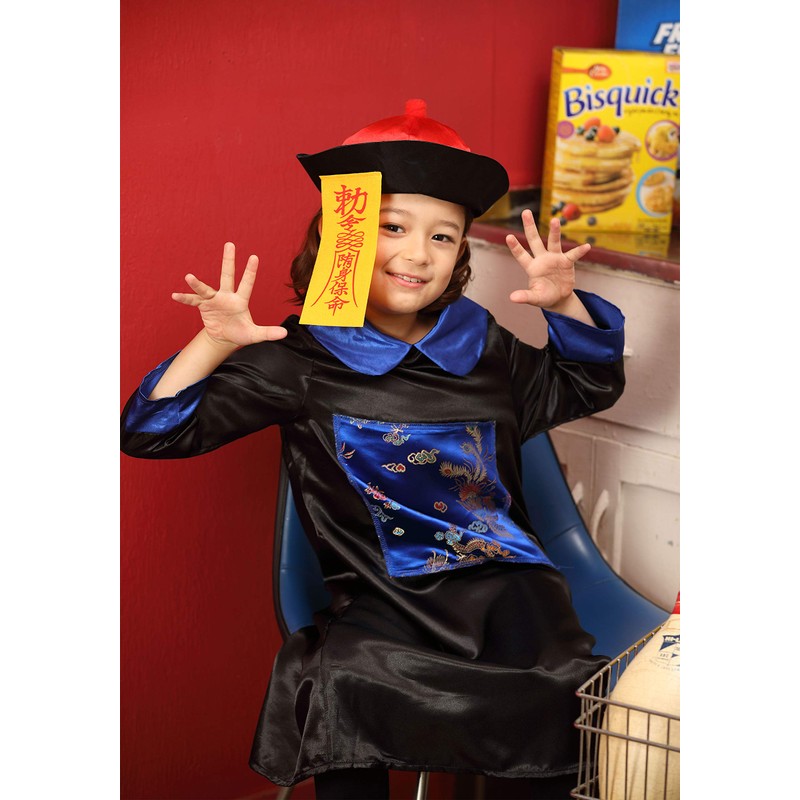 Party City Kids Cosplay Kyonshi, Black, Blue, 39.4 inches (100