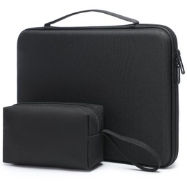 HYZUO 13.3-14 Inch Hard Shell Laptop Sleeve Case for MacBook Pro 14 M4/M3/M2/M1, MacBook Pro/Air 13, XPS 13, 13.8"-13.5" Surface Laptop, HP Spectre X360 13/14, Black