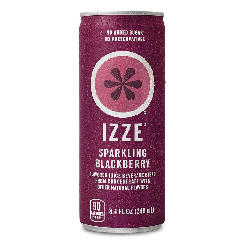 IZZE Sparkling Juice, Blackberry, 8.4 oz Cans, 4 Count