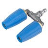 Pressure Washer Dual Turbo Nozzle 2mm Hole 4‑6GPM 4000PSI Pressure