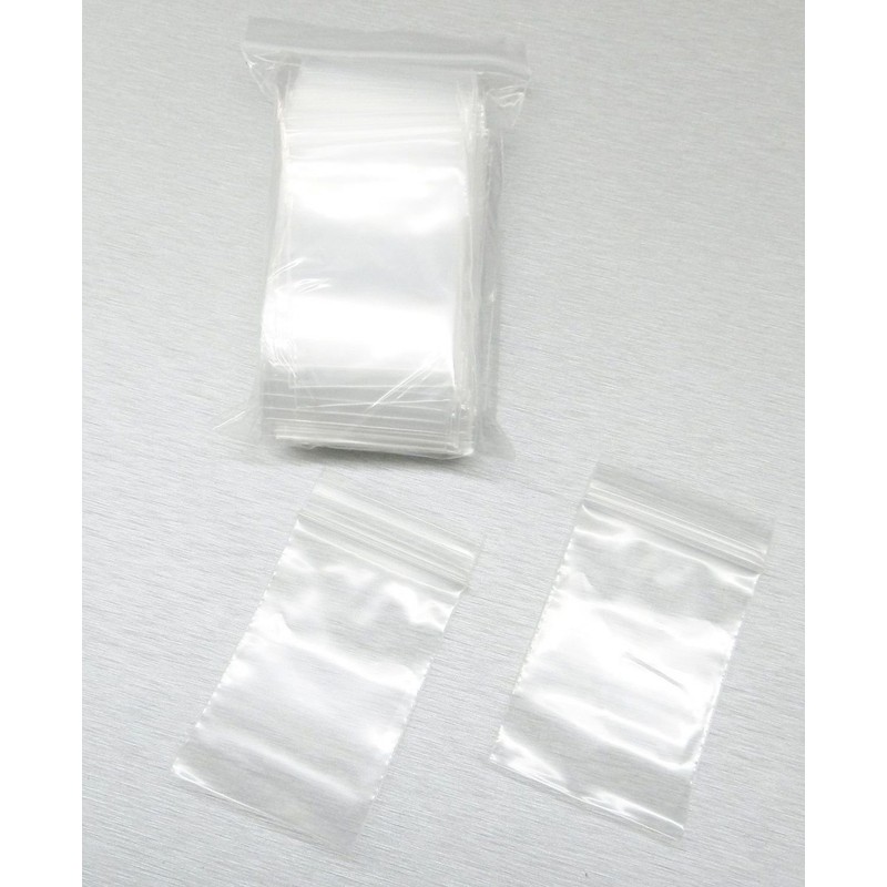 100 2"x3" ZIPLOCK BAGS Clear 2MIL Small POLY BAG RECLOSABLE