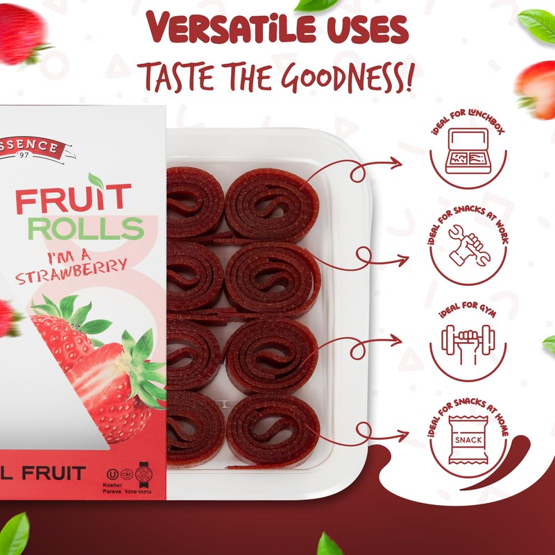 Fruit Roll Ups Healthy Snacks for Kids and Adults Vegan