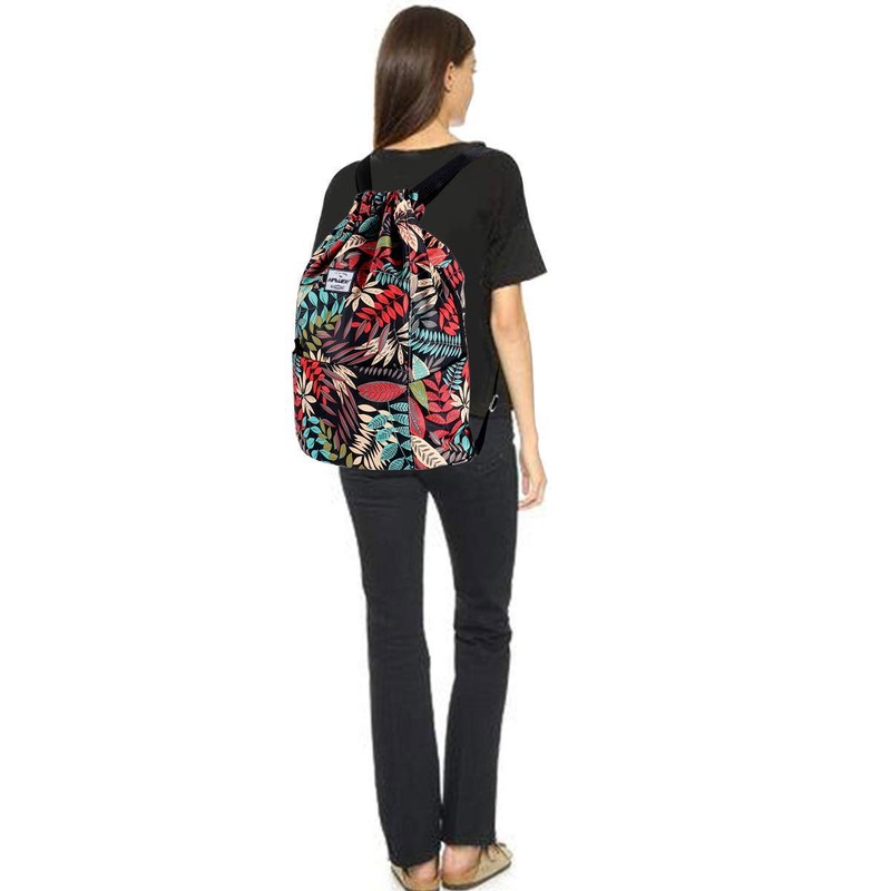 HAWEE Waterproof Drawstring Backpack with Inner Pocket Large Gym Bag