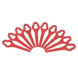 WALFRONT 100Pcs Plastic Cutter Blades Trimmers Blades Replacement for Stihl Polycut 2‑2 Garden Lawn Mower Trimmer Grass Cutter Tool Plastic Blades Accessories