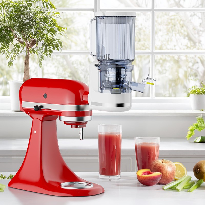 Masticating Juicer Attachment for KitchenAid Stand Mixer, Cold Press Slow