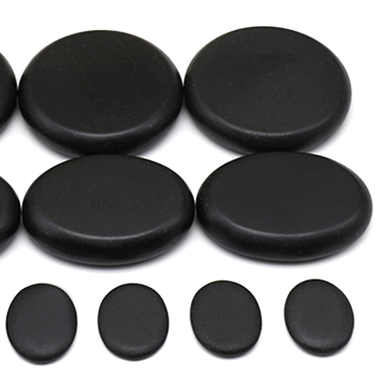 FLYHERO Basalt Hot Stones Set Massage Stone Hot Rocks Stones