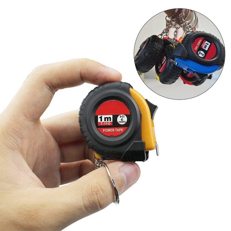5 Pcs Retractable Tape Measure Ruler with Slide Lock Measuring