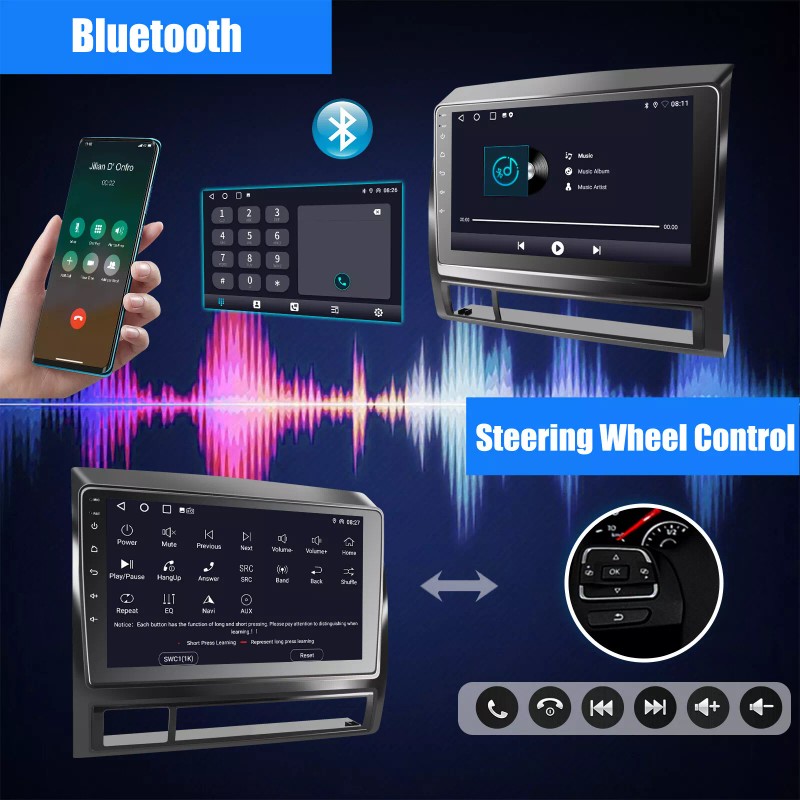 ESSGOO Android 14 For Toyota Tacoma 2005-2013 9" Carplay Car