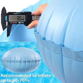 YumSur Poolkissen, Winter-Pool-Kissen, Pool-Luftkissen Winter-Luftkissen, Pool Mate Winter-Luftkissen Winter-Schluss-Luftkissen, 4x4 Fuß Winter-Luftkissen Für Oberirdische Poolabdeckung (Round)