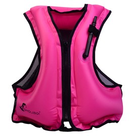 Docooler Life Jacket Inflatable Vest 4 Colors Floating Vest Swim Vest Adult Life Vest Manual Inflatable Water Sports Snorkeling River Sea Swimming Pool Outdoor etc