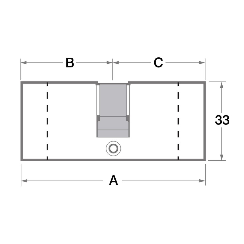 Sterling EPN3131V 5 Pin Euro Cylinder, Nickel, 31x31mm