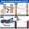 Muzata 80 Pack 1/8" Black Cable Railing Hardware Kit Swage
