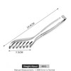 1 Piece Toothed Stainless Steel Spaghetti Tongs with Vacuum Handle,
