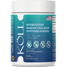 KÖLL Marine Collagen Peptides – 10,000mg Type 1 Hydrolyzed Collagen for Skin, Hair, Joints & Bones – Wild-Caught, Unflavored, Sugar-Free & Non-GMO