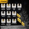 JTWEB 15PCS Titanium Oscillating Saw Blades, Multitool Blades Oscillating Tool