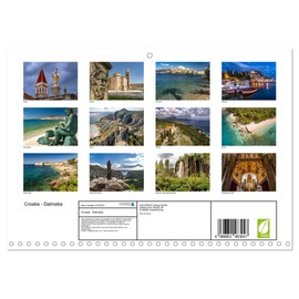 Croatia - Dalmatia (Monthly Wall Calendar 2026 16.5" x 23.4" (open)), CALVENDO 14 Month Calendar