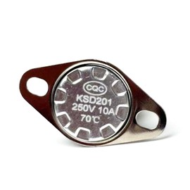 NPSNGSJY KSD201 70C Thermostat Thermal Fuse Switch Fit for GE Microwave Oven Temperature Control Switch Normally Closed