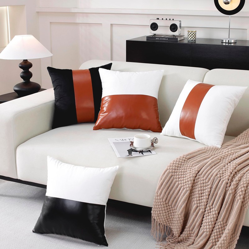 TAOSON Pack of 2 Velvet Decorative Throw Pillow Covers White