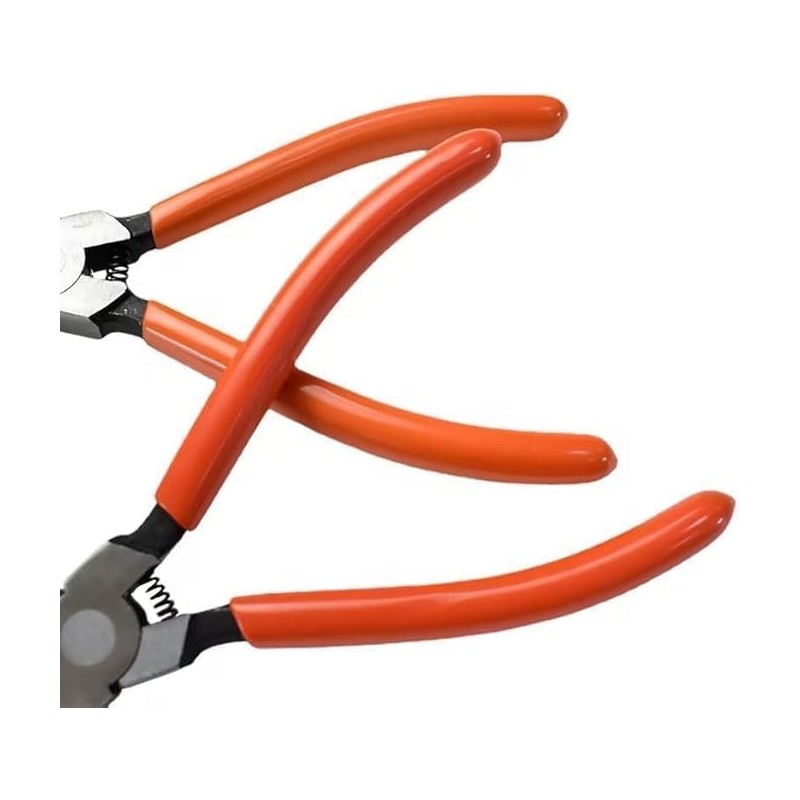 Orange Heavy Duty 7" EXTRA LONG External Straight Retaining Ring