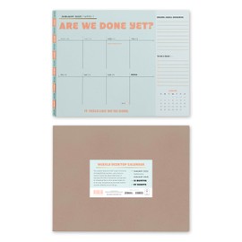 Knock Knock Are We Done Yet? Weekly Desktop Calendar: 13 Months (Jan. 2025 - Jan. 2026)