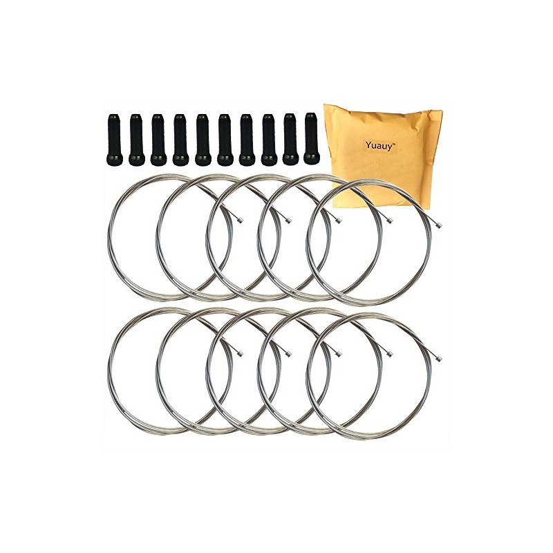 Yuauy 10 pcs 2100mm Shift Cable Derailleur Cable Stainless Steel