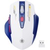 UINEER Premium Wireless Gaming Mouse, 6-button 2.4GHz Rechargeable (BLUE/WHITE)