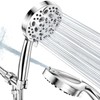 High Pressure Shower Head, 10 Mode Handheld Shower Heads, Detachable Shower Head with 60 inch Hose, Anti Clog Shower Head to Clean Corner/Tile/Pets, Adjustable Mounting Holder, Anti Scald Grip