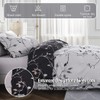 Lekesky Reversible Duvet Cover Queen Size, White Black Tree Branch