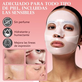 SINYI Bio Mascarilla Colageno 8pcs， Mascarilla de ColáGeno-Colageno，Minimiza los Poros Mejora la Elasticidad，Hidratación duradera（2 cajas)